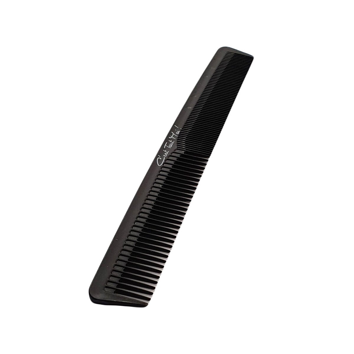 Black plastic double men's hair comb C'est Tout Moi!