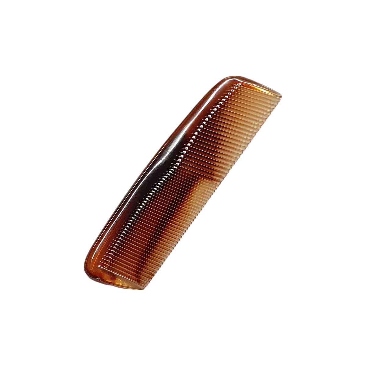 Brown plastic double pocket hair comb C'est Tout Moi!