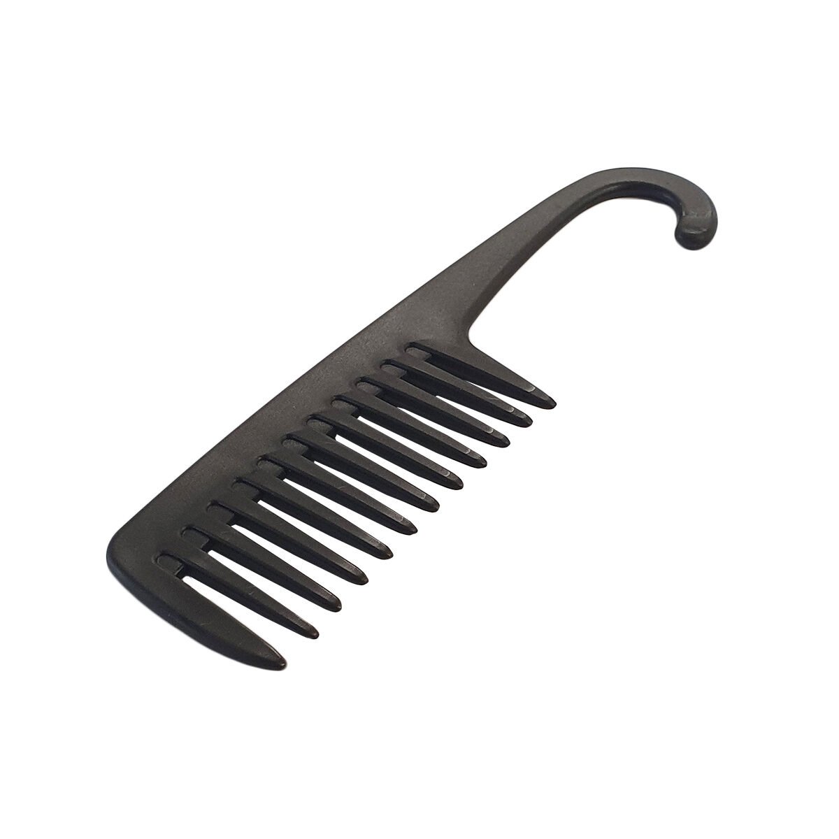 Peigne à cheveux dents larges spécial douche manche plastique noir finition crochet C'est Tout Moi !