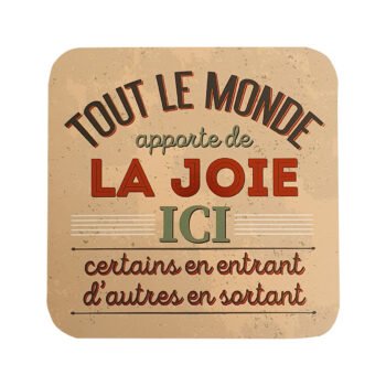 Postcard with a humorous or philosophical message of 16 X 16 cm with envelope Pop collection