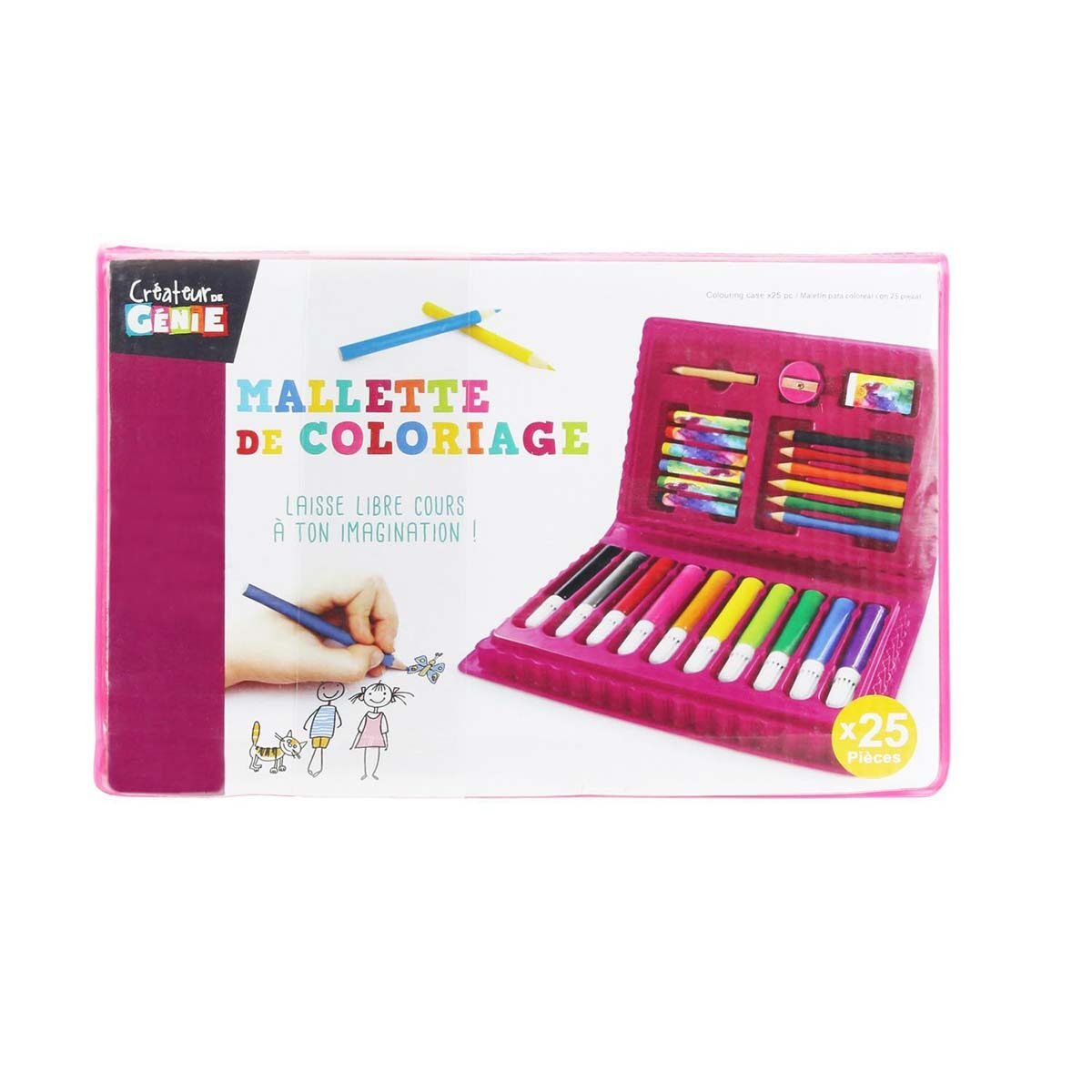 25-piece coloring case Creator of genius