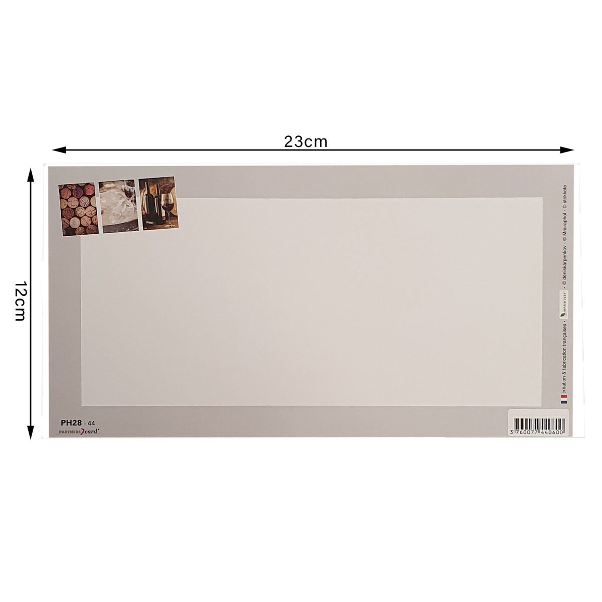 Postcard for Birthday L 23 X l 12 cm with Envelope Passion photo