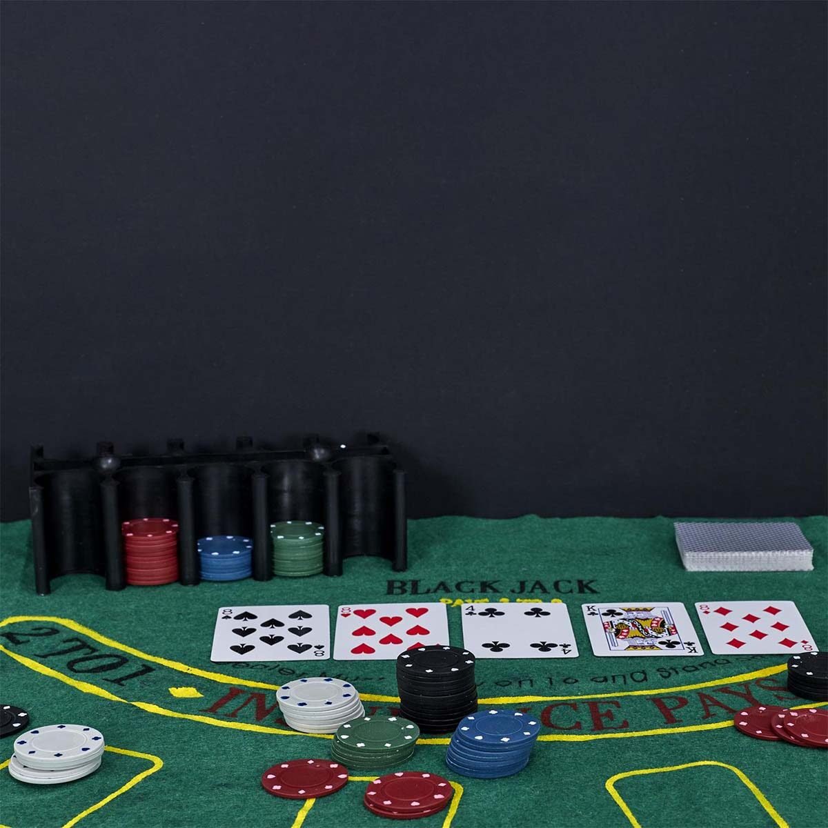 Poker game set 200 chips in metal box Mister Gadget