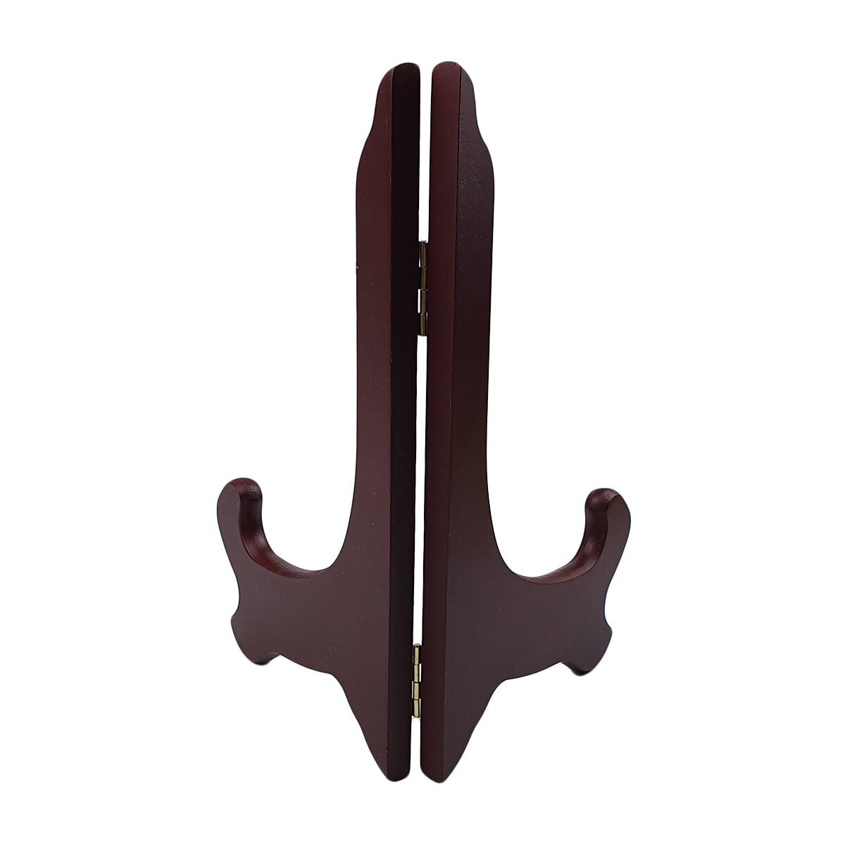 Decorative foldable burgundy wooden plate support Maxime Home